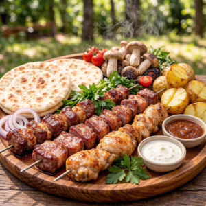Шашлычный сет свинина с курицей на 4-5 персон